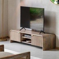 Corven Fluted Mango Wood Media Unit