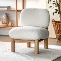 Kellan Boucle Accent Chair with Wood Legs