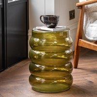 Soren Sculptural Glass Side Table