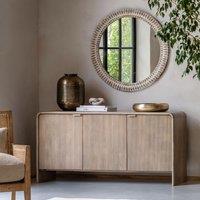 Corven Fluted Mango Wood 3 Door Sideboard