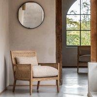 Satara Rattan Armchair with Boucle Cushions
