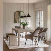 Rustana Whitewash Mango Wood Dining Table