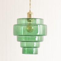 Glass 5-Tier Easy Fit Pendant Lamp Shade