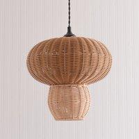 Natural Rattan Mushroom Easy Fit Lamp Shade