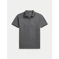 Custom Slim Fit Stretch Cotton Pique Polo Shirt