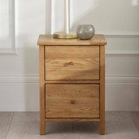 Coxhead 2 Drawer Oak Bedside