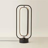 Matte Black Revolving LED Table Lamp