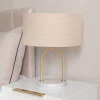 Arch Marble Base Table Lamp with Lamp Shade
