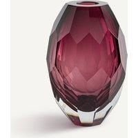 Veneto Burgundy Vase in Thick Glass