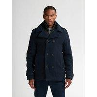 Pea Coat with Trim