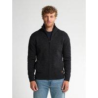 Zip-Up Hooded Cardigan