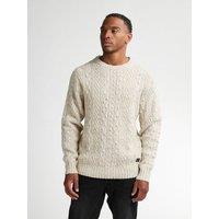 Cable Knit Jumper with Crew Neck