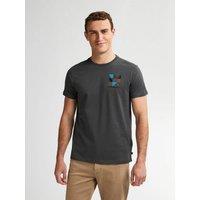 Chest Logo Print T-Shirt with Short Sleeves