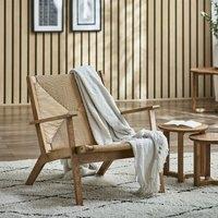 Ophelia Boho Oak Accent Chair