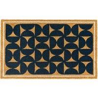 Geo Teal Patterned Doormat