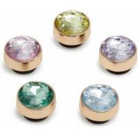 Set of 5 Gold and Gem Jibbitz