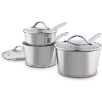 3-Piece Stainless Steel Saucepan Set