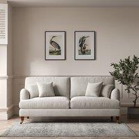 Emeline Soft Brushed 4 Seater Sofa with Castor Legs