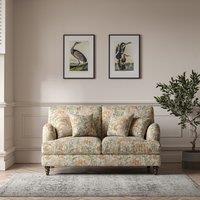 Emeline Floral Chenille 2 Seater Sofa with Oak Feet