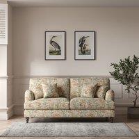 Emeline Floral Chenille 3 Seater Sofa with Oak Feet