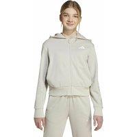 Zip-Up Fleece Sweatshirt with Leopard Print Details