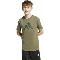 Short Sleeve Cotton T-Shirt with Camo Print