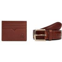 Crest Gift Box with Belt and Card Holder