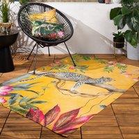 Leopard Washable Indoor/Outdoor Rug