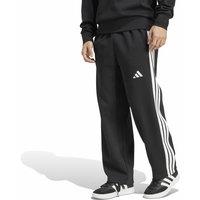 Essentials 3-Stripes Wide Leg Trousers in Fleece