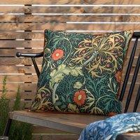 Seaweed Printed Piped Indoor/Outdoor Cushion