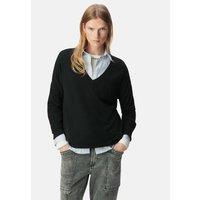 V-Neck Jumper with Chevron Print On Back