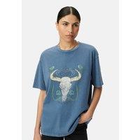 Crew Neck Printed T-Shirt with Short Sleeves