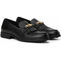 Leather Fringed Loafers