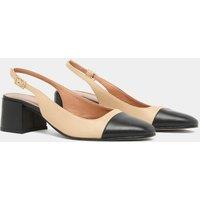 Dhapon Leather Slingback Heels