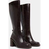 Bretzel Leather Boots with Heels