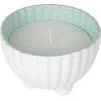 Small Wax Filled Embossed Shell Bowl in Sea Salt Scent