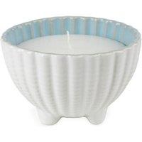Large Wax Filled Embossed Shell Bowl in Sea Salt Scent