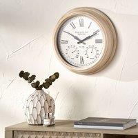 42cm Antique Effect Gold Brushed Cream Indoor/Outdoor Wall Clock