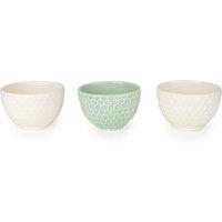 Set of 3 Nibble Bowls with Embossed Bees