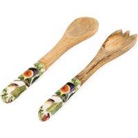 Set of 2 'Figs' Serving Spoon & Fork in Mango Wood