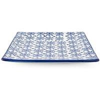 16.5cm Tile Pattern Square Serving Plate