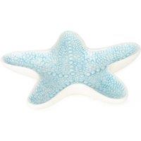 Small 'Starfish' Embossed Serving Dish in Reactive Glaze