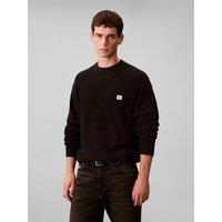 Crew Neck Jumper with Embossed Effect