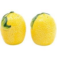 Set of 2 'Mediterranean Lemons' Salt & Pepper Pots
