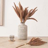 Set of 6 63cm Mulberry Brown Foxtail Hand-Tied 3 Stem Bundles