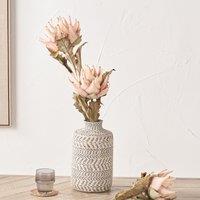 Set of 6 74cm Apricot Lotus Stems