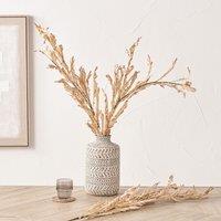 Set of 6 109cm Natural Apricot Autumn Leaf Stems