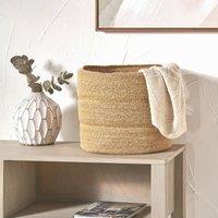 Seagrass Natural Ribbed Basket