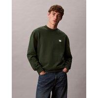 Crew Neck Sweatshirt with Logo Badge