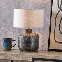 Small Textured Volcanic Effect Stoneware Table Lamp Base